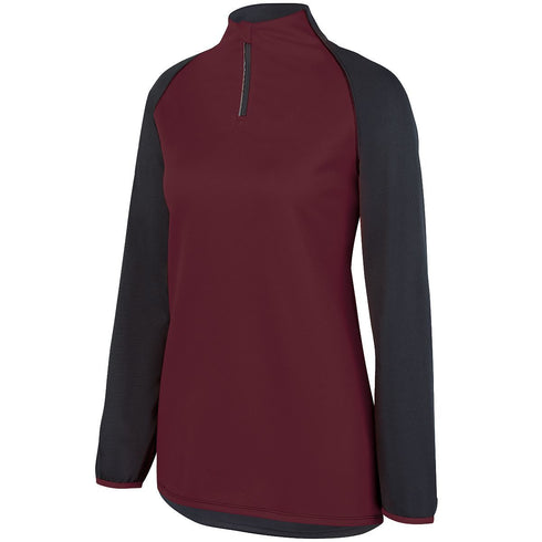 Augusta Sportswear Ladies Record Setter Pullover (3622-C), Color 'Slate/Maroon'