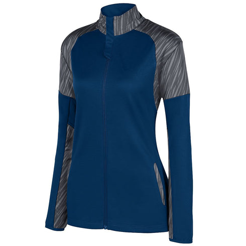 Augusta Sportswear Ladies Breaker Jacket (3627-C), Color 'Navy/Slate'