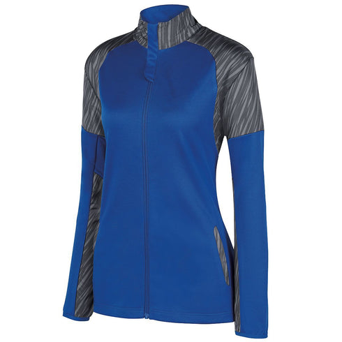 Augusta Sportswear Ladies Breaker Jacket (3627-C), Color 'Royal/Slate'