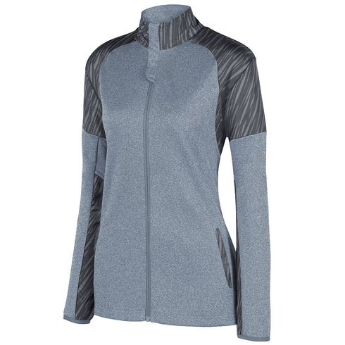 Augusta Sportswear Ladies Breaker Jacket (3627-C), Color 'Graphite Heather/Slate'