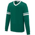 Augusta Sportswear Long Sleeve Stripe Jersey (372-C), Color 'Dark Green/White'