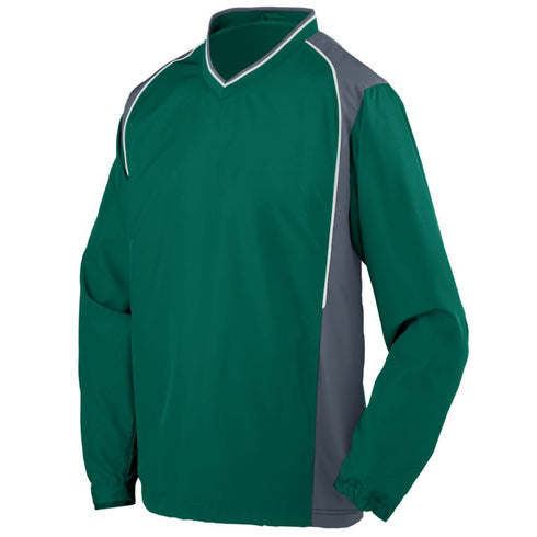 Augusta Sportswear Roar Pullover (3745-C), Color 'Dark Green/Graphite/White'