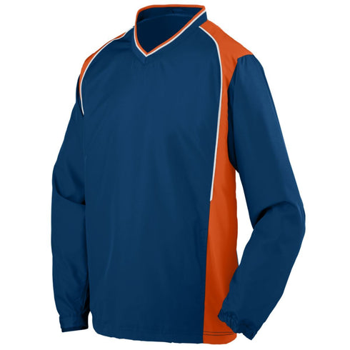 Augusta Sportswear Roar Pullover (3745-C), Color 'Navy/Orange/White'