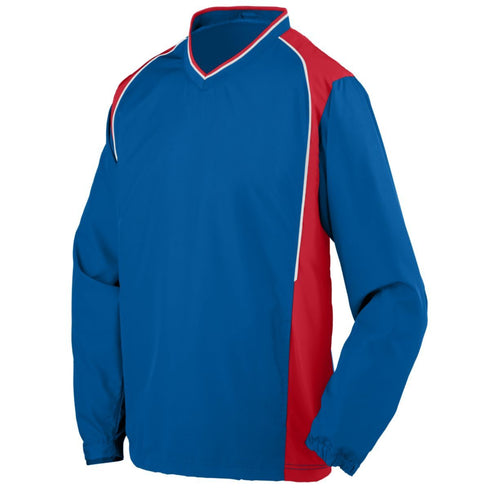 Augusta Sportswear Youth Roar Pullover (3746-C), Color 'Royal/Red/White'