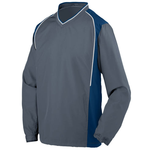 Augusta Sportswear Youth Roar Pullover (3746-C), Color 'Graphite/Navy/White'