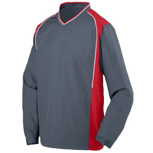Augusta Sportswear Youth Roar Pullover (3746-C), Color 'Graphite/Red/White'