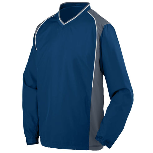 Augusta Sportswear Youth Roar Pullover (3746-C), Color 'Navy/Graphite/White'