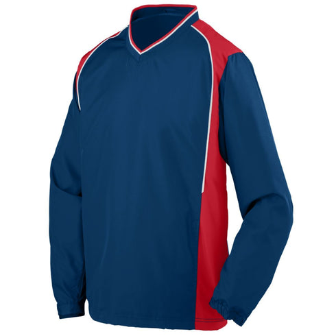 Augusta Sportswear Youth Roar Pullover (3746-C), Color 'Navy/Red/White'
