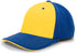 Pacific Headwear M2 Performance Contrast Flexfit® Cap (398F), Color 'GoldRoyalRoyal'