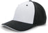 Pacific Headwear M2 Performance Contrast Flexfit® Cap (398F), Color 'WhiteBlackBlack'