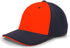 Pacific Headwear M2 Performance Contrast Flexfit® Cap (398F), Color 'OrangeNavyNavy'
