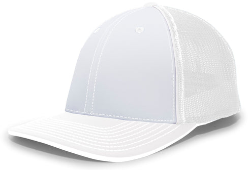 Pacific Headwear Trucker Flexfit® Cap, Size L/XL (404M), Color 'White'