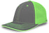 Pacific Headwear Trucker Flexfit® Cap, Size XS (404M), Color 'GraphiteNeonGreenGraphite'