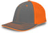 Pacific Headwear Trucker Flexfit® Cap, Size S/M (404M), Color 'GraphiteNeonOrangeGraphite'