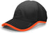 Pacific Headwear Lite Series Active Hook-And-Loop Adjustable Cap (410L), Color 'BlackOrange'