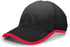 Pacific Headwear Lite Series Active Hook-And-Loop Adjustable Cap (410L), Color 'BlackRed'