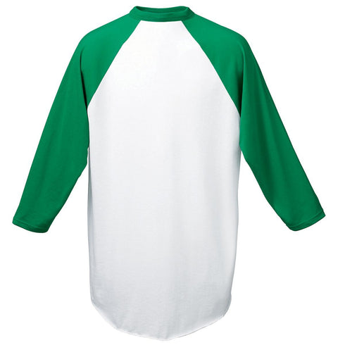 Augusta Sportswear Youth Baseball Jersey (421-C), Color 'WhiteKelly'