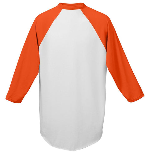 Augusta Sportswear Youth Baseball Jersey (421-C), Color 'White/Orange'