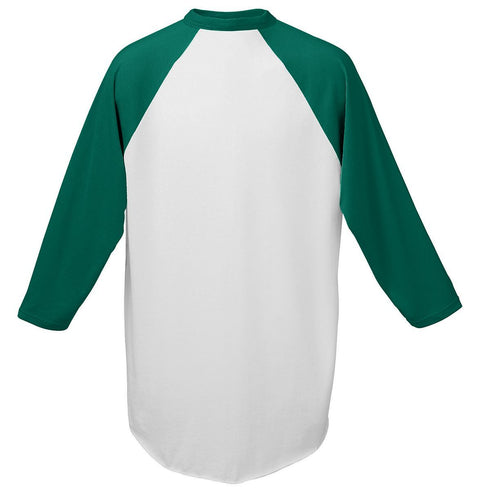 Augusta Sportswear Youth Baseball Jersey (421-C), Color 'White/Dark Green'