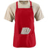 Augusta Sportswear Medium Length Apron With Pouch (4250), Color 'Red'