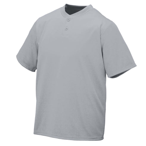 Augusta Sportswear Youth Wicking Two-Button Jersey (427-C), Color 'Silver Grey'