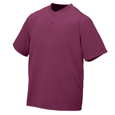 Augusta Sportswear Youth Wicking Two-Button Jersey (427-C), Color 'Maroon'