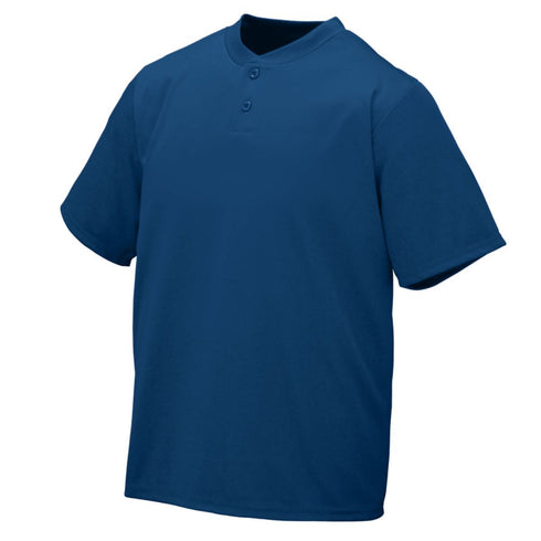 Augusta Sportswear Youth Wicking Two-Button Jersey (427-C), Color 'Navy'