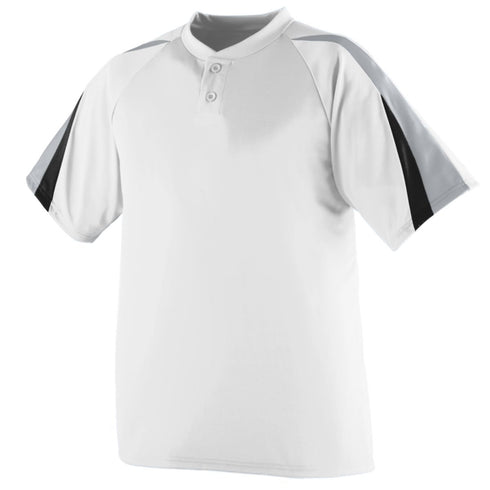 Augusta Sportswear Youth Power Plus Jersey (429-C), Color 'White/Silver Grey/Black'