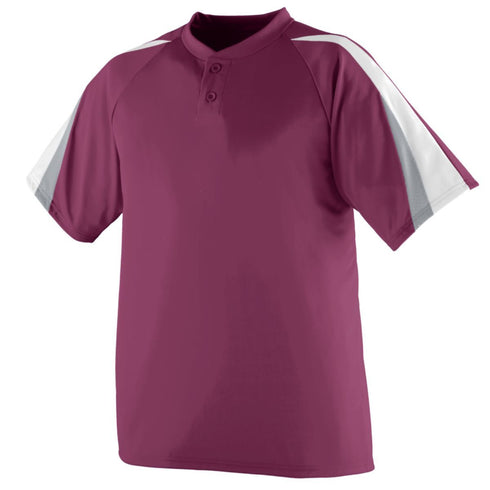 Augusta Sportswear Youth Power Plus Jersey (429-C), Color 'Maroon/White/Silver Grey'