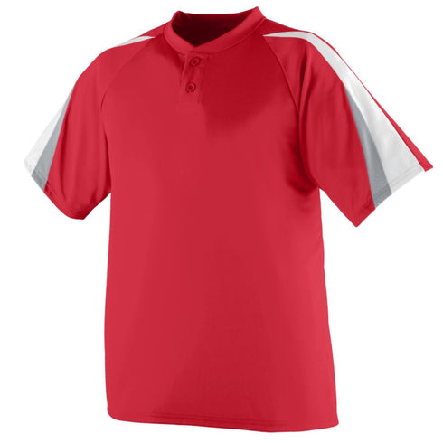Augusta Sportswear Youth Power Plus Jersey (429-C), Color 'Red/White/Silver Grey'