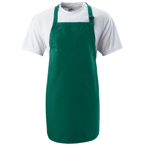 Augusta Sportswear Full Length Apron (4300), Color 'Dark Green'