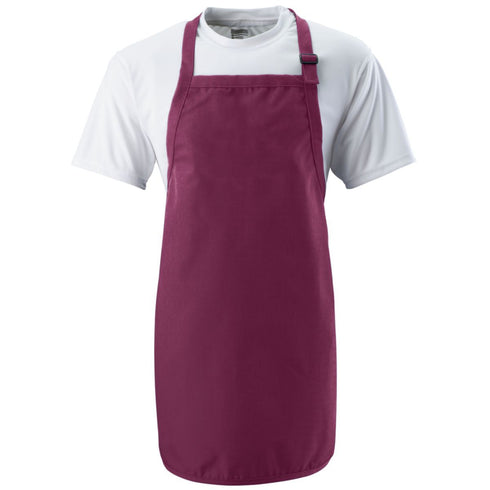 Augusta Sportswear Full Length Apron (4300), Color 'Maroon'
