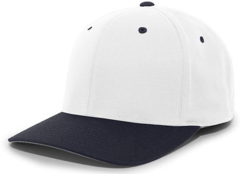 Pacific Headwear Twill Flexfit® Cap (430C), Color 'WhiteNavy'