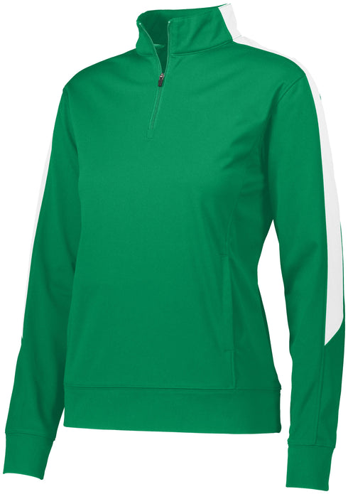 Augusta Sportswear Ladies Medalist 2.0 Pullover (4388), Color 'Kelly/White'