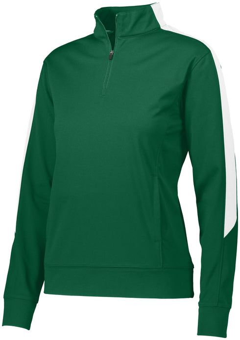Augusta Sportswear Ladies Medalist 2.0 Pullover (4388), Color 'Dark Green/White'