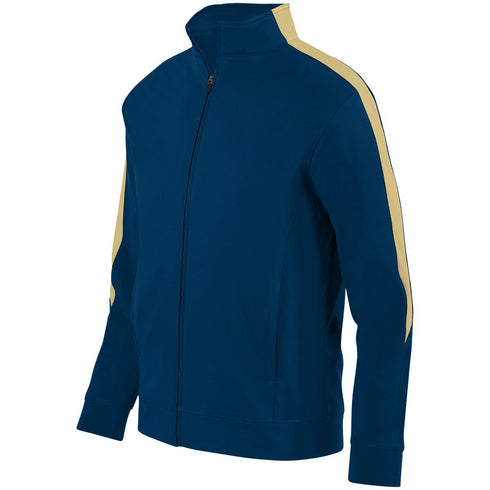 Augusta Sportswear Youth Medalist Jacket 2.0 (4396), Color 'NavyVegas Gold'