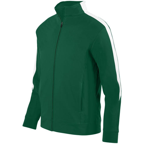 Augusta Sportswear Youth Medalist Jacket 2.0 (4396), Color 'Dark Green/White'