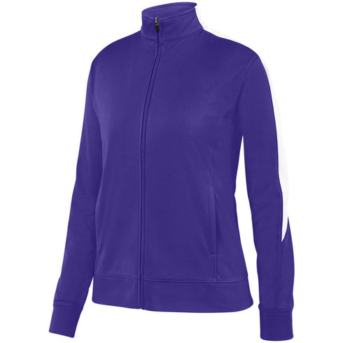Augusta Sportswear Ladies Medalist Jacket 2.0 (4397), Color 'Purple/White'