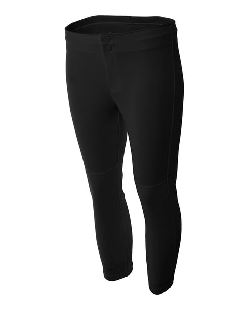 A4 Girls Softball Pant (NG6166), Color 'Black'
