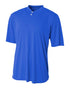 A4 Youth Tek 2-Button Henley (NB3143), Color 'Royal'