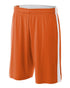 A4 Youth Reversible Moisture Management 8" Short (NB5284), Color 'Orange/White'