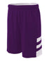 A4 8" Reversible Speedway Short (NB5334), Color 'Purple/White'