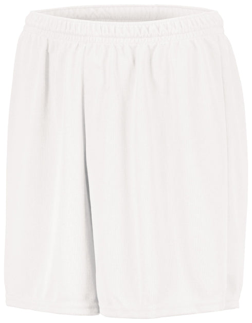 Augusta Sportswear Youth Wicking Mesh Soccer Shorts (476-C), Color 'White'