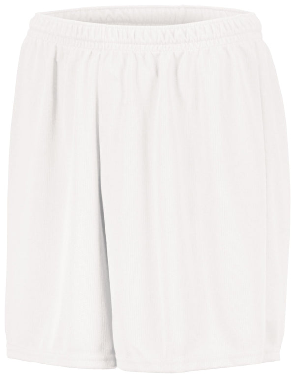 Augusta Sportswear Youth Wicking Mesh Soccer Shorts (476-C), Color 'White'