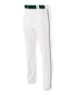 A4 Youth Pro Style Open Bottom Baggy Cut Baseball Pant (NB6162), Color 'White/Forest'