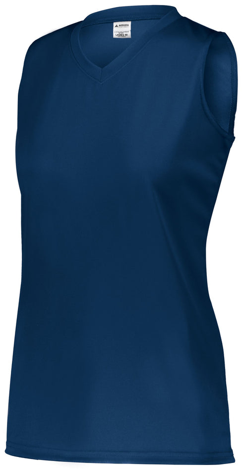 Augusta Sportswear Ladies Attain Wicking Sleeveless Jersey (4794), Color 'Navy'