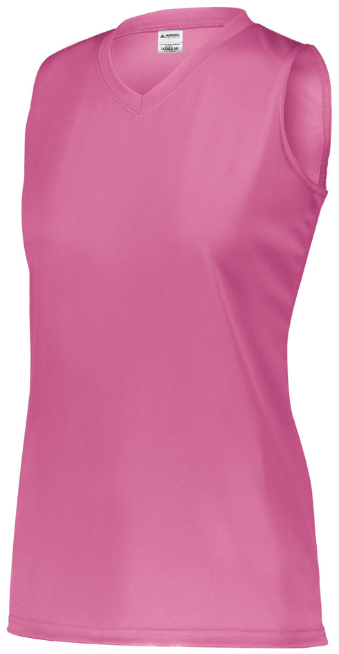 Augusta Sportswear Ladies Attain Wicking Sleeveless Jersey (4794), Color 'Electric Pink'