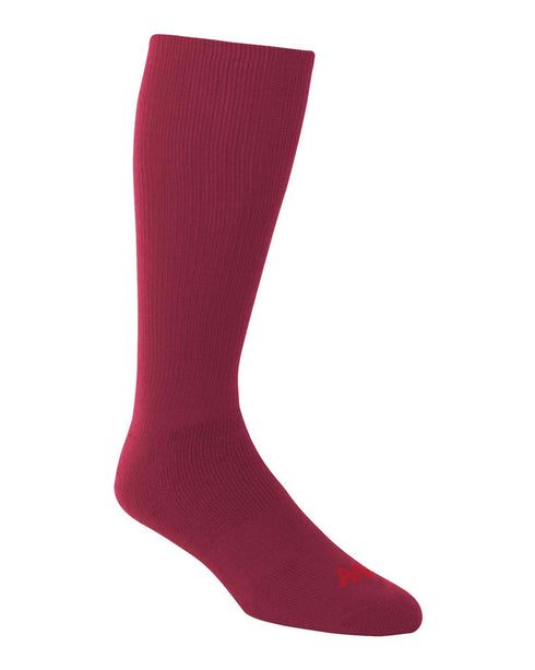 A4 Athletic / Multi-Sport Tube Socks (S8005), Color 'Cardinal'