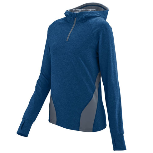 Augusta Sportswear Ladies Freedom Pullover (4812-C), Color 'Navy/Graphite Heather/'