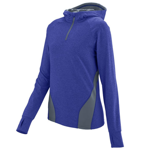Augusta Sportswear Ladies Freedom Pullover (4812-C), Color 'Purple/Graphite Heather'